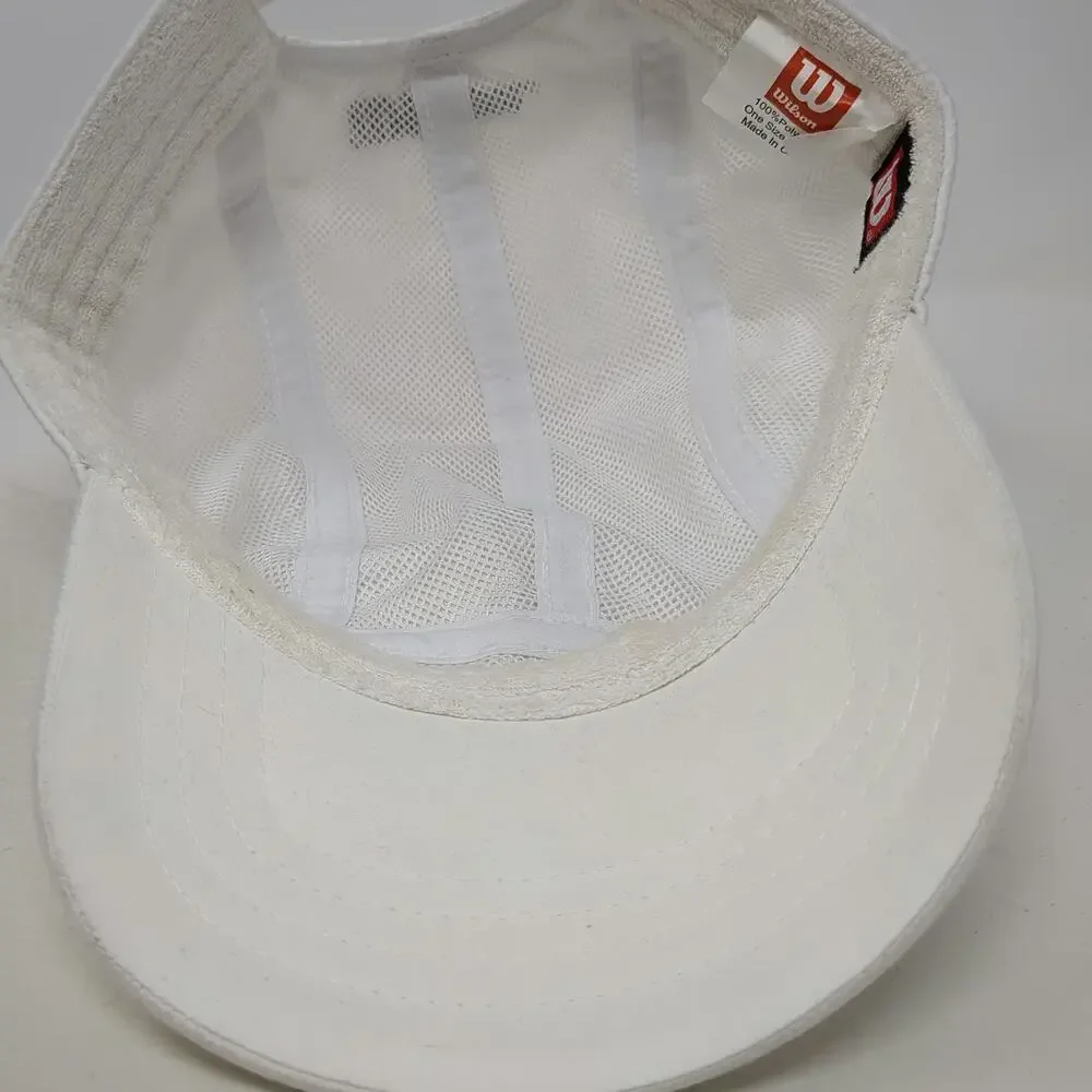 Wilson Baseball Cap White One Size US Open Tennis Performance Strapback Hat